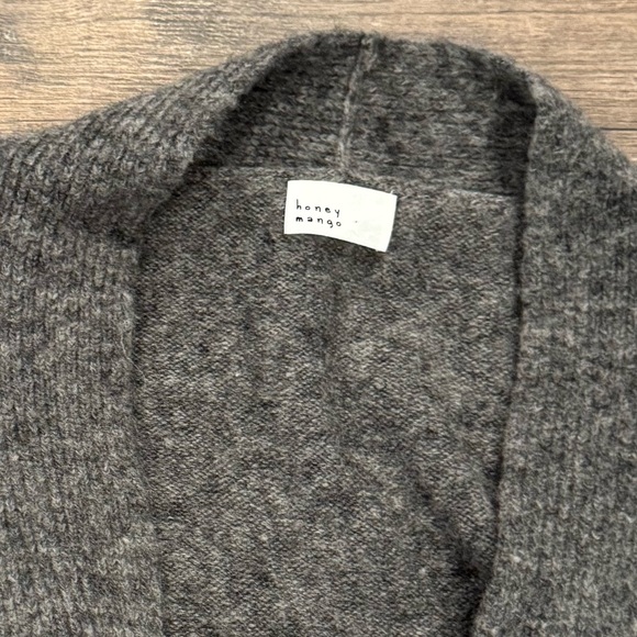 Like New Honey Mango Tie-Front Cardigan - Picture 3 of 8